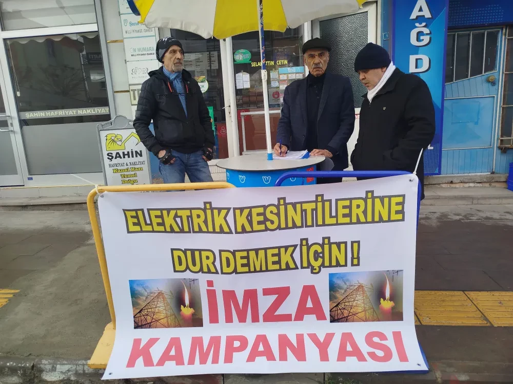 Sultandağı’nda Elektrik Kesintileri İçin İmza Kampanyası Başlatıldı