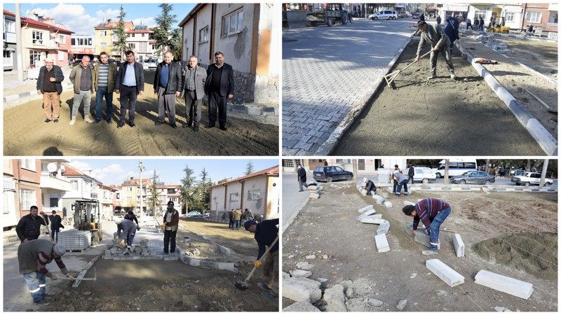 Çay’da park çalışmaları devam ediyor