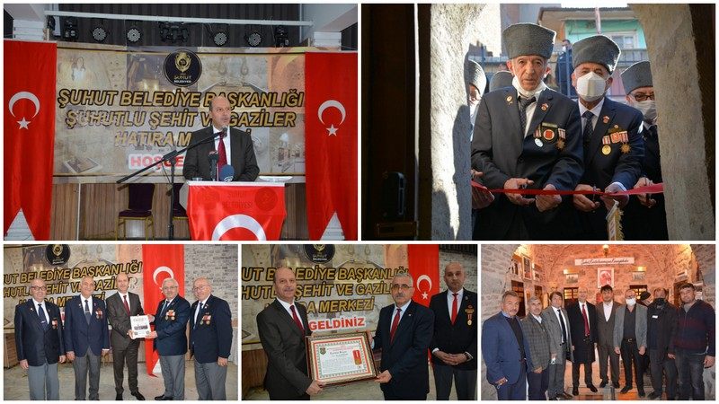 Şuhutlu Şehit ve Gaziler Hatıra Merkezi açıldı
