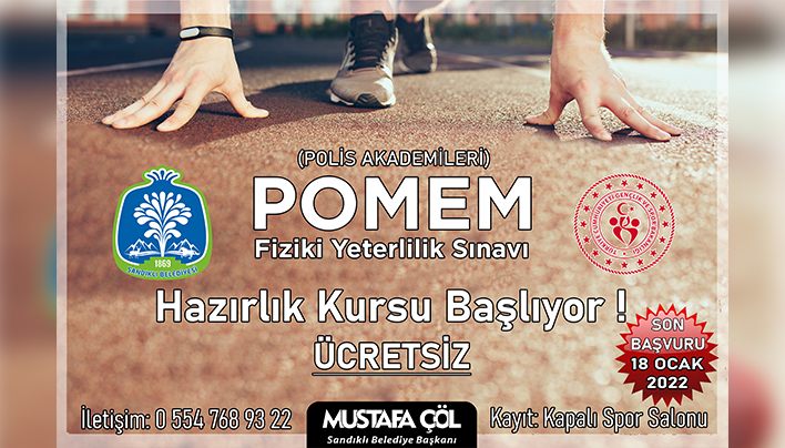 Sandıklı Belediyesi’nden polis adaylarına ücretsiz kurs