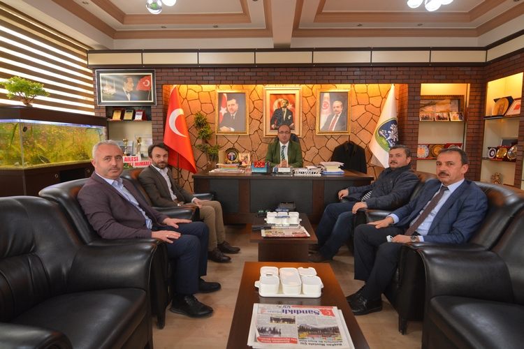 Afyon Eğitim-Bir-Sen’den Başkan Mustafa Çöl’e ziyaret